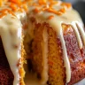 Carrot Pound Cake Recipe - Easy Dessert with Vanilla Glaze