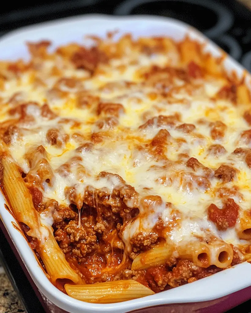 Cheesy Baked Mostaccioli Recipe | Easy Family Dinner Idea