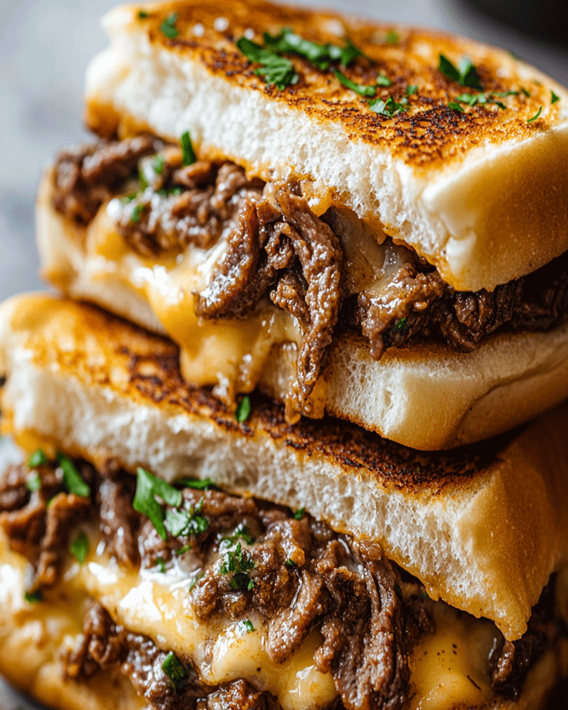 Cheesy Hot Beef Sandwiches Recipe - Easy and Delicious Meal