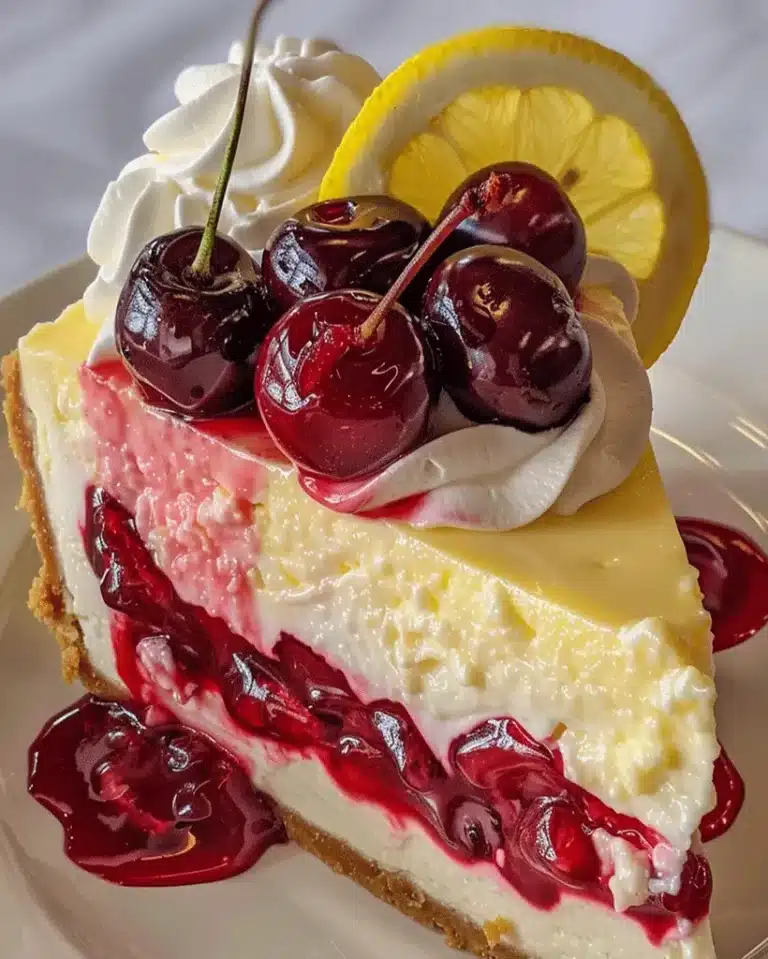 Cherry Lemon Cheesecake Recipe - Easy Dessert Guide