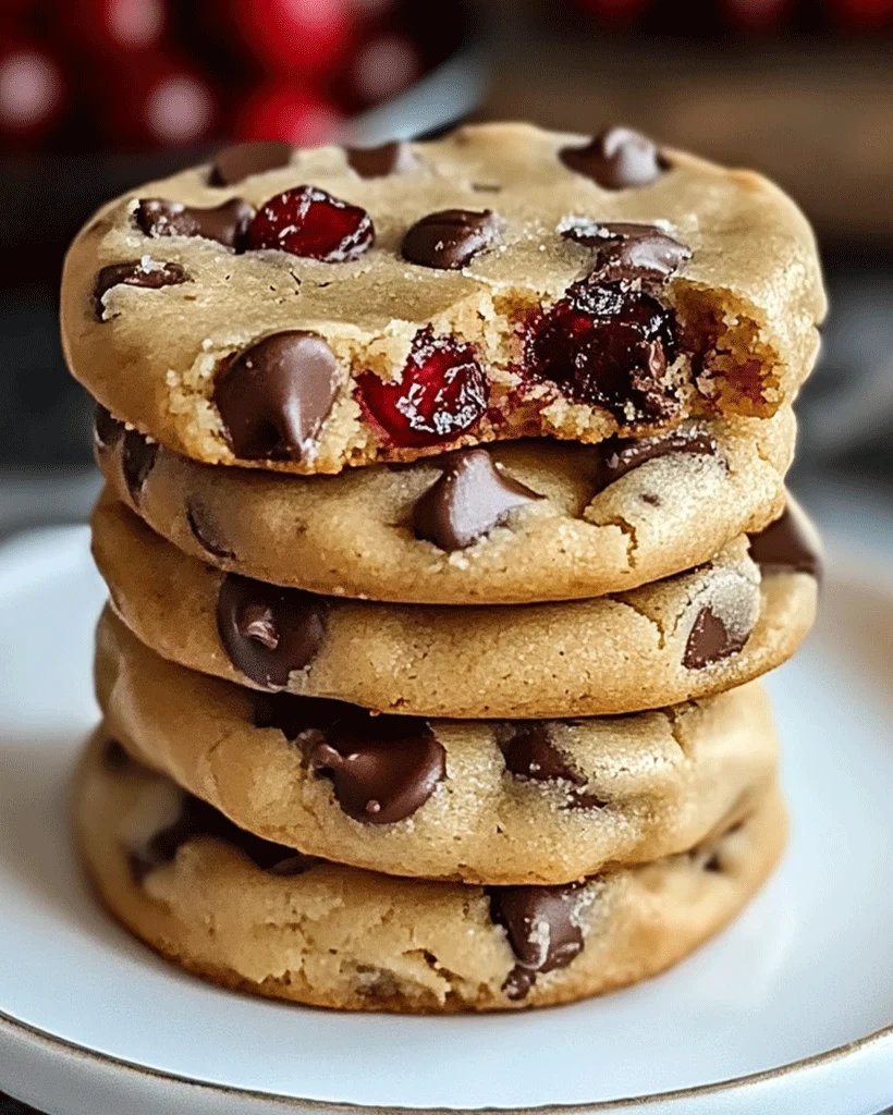 Chewy Chocolate Chip Cranberry Cookies Recipe - Easy Dessert Ideas