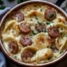 Easy Crockpot Pierogi Casserole with Kielbasa Recipe