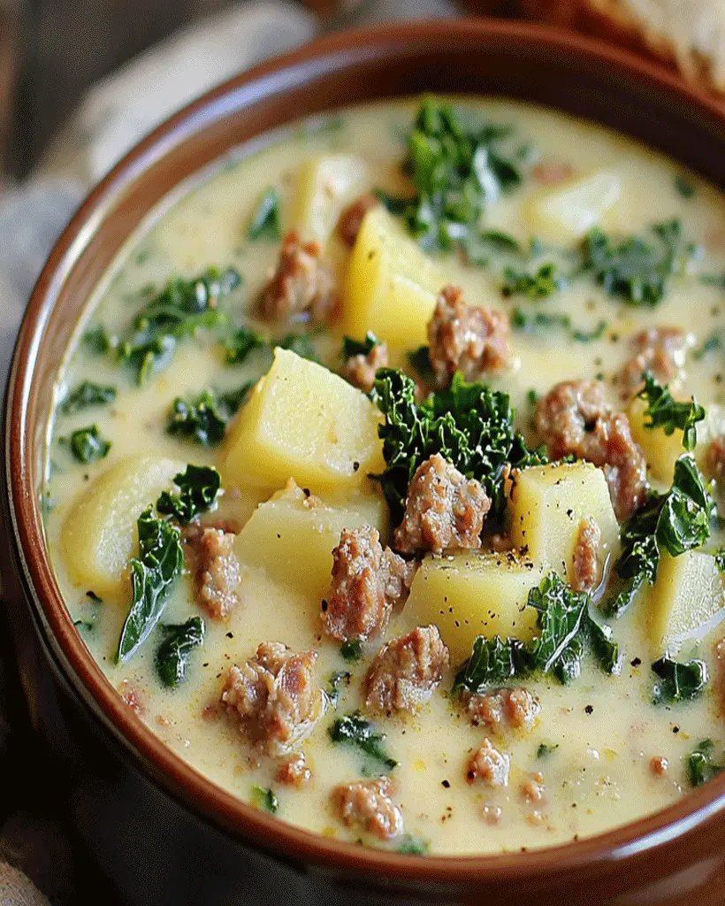 Easy Zuppa Toscana Soup - Creamy Italian Dinner Recipe