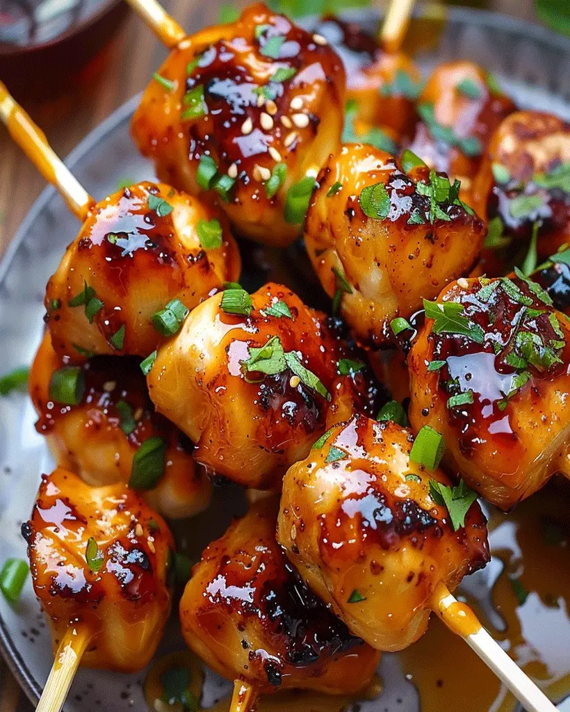 Honey Garlic Chicken Skewers Recipe | Easy Dinner Ideas