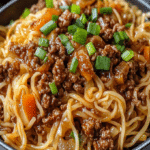 Mongolian Ground Beef Noodles: Easy Family Dinner Recipe