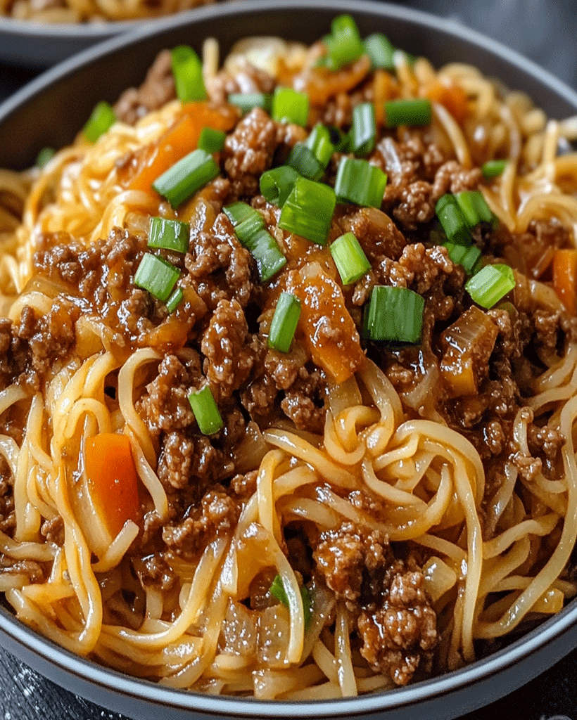 Mongolian Ground Beef Noodles: Easy Family Dinner Recipe