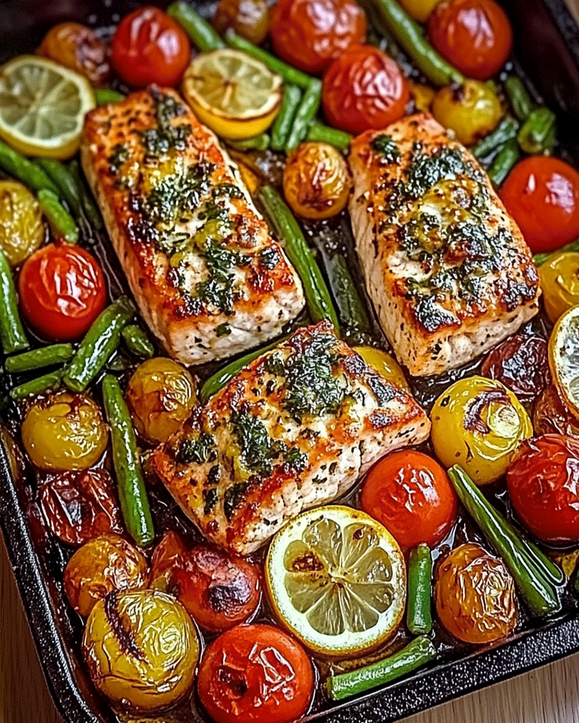 One-Pan Garlic Herb Salmon Recipe - Easy Dinner Idea