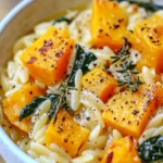 Creamy Orzo Recipe - Easy Dinner with Butternut Squash