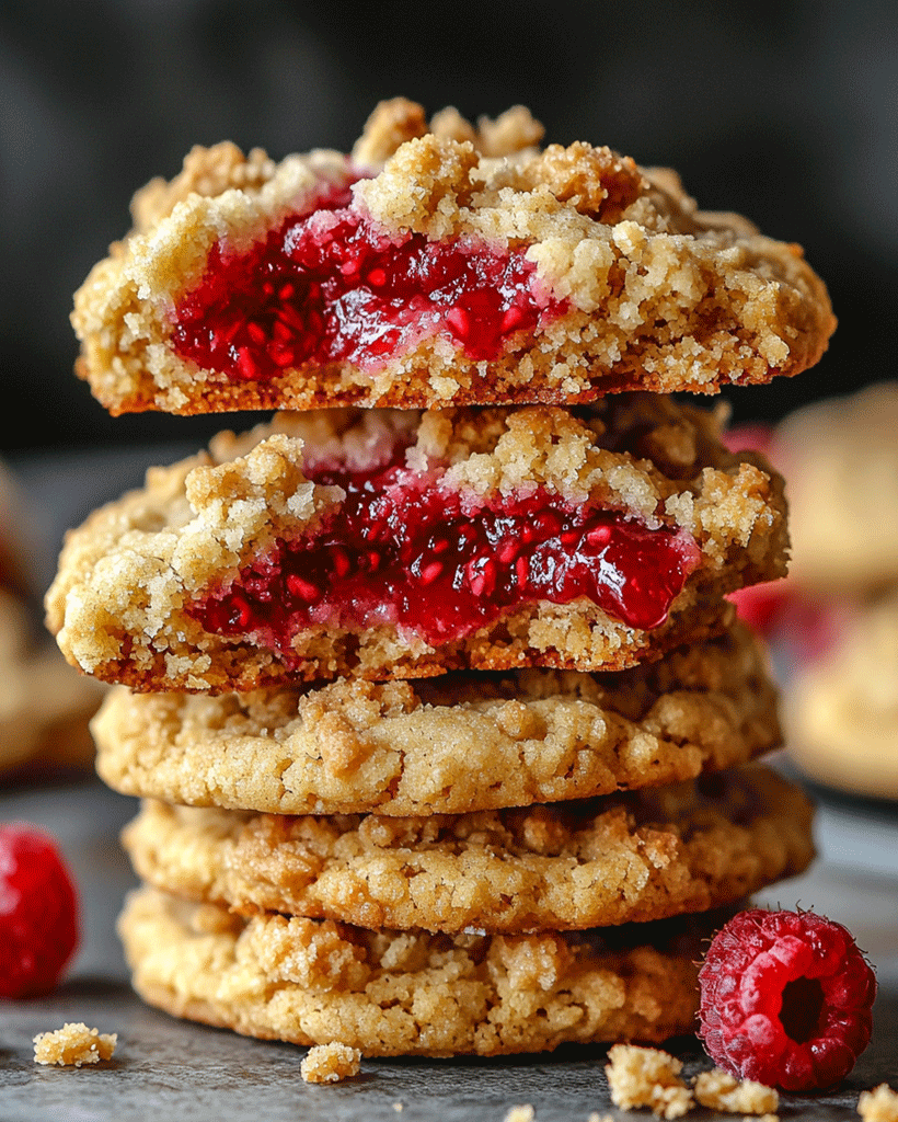 Raspberry Crumble Cookies Recipe