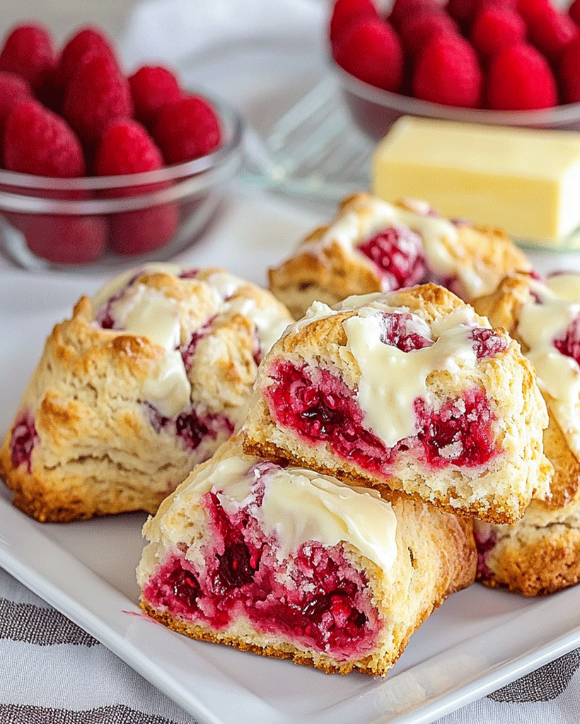 Best Raspberry White Chocolate Scones Recipe