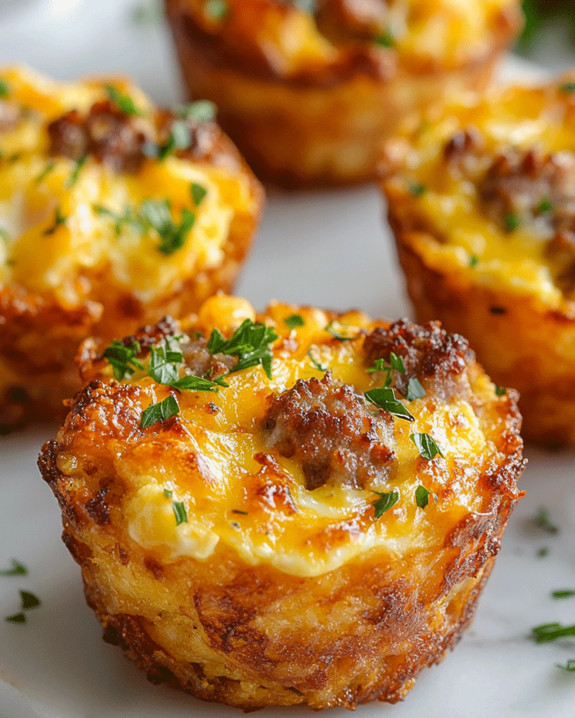 Sausage, Egg, and Cheese Cups - Easy Breakfast Recipe