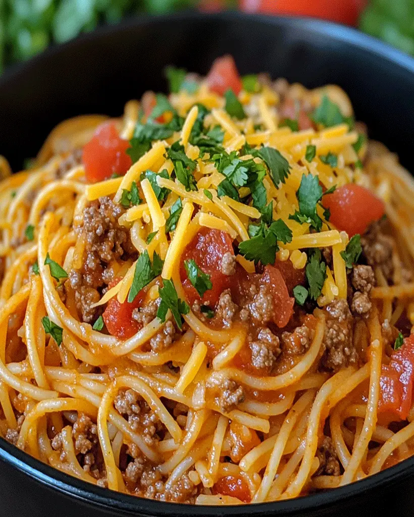 Taco Spaghetti Recipe - Easy Weeknight Dinner Ideas