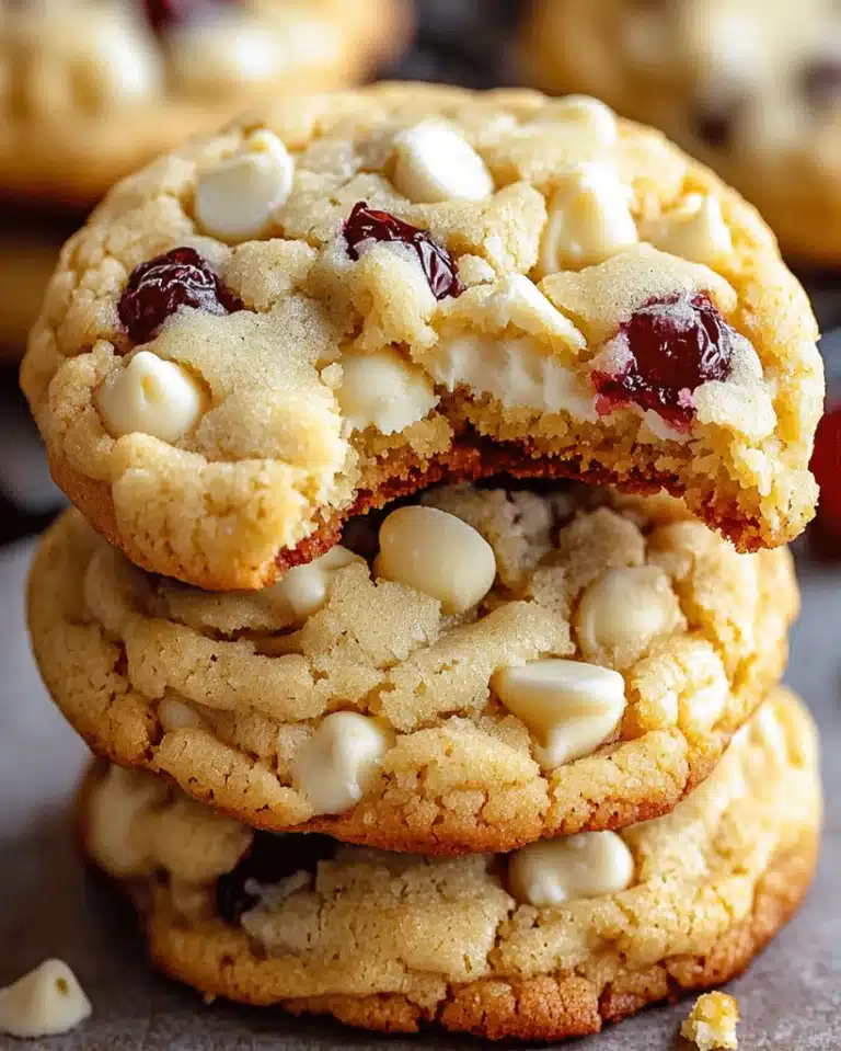White Chocolate Cranberry Cookies Recipe | Easy & Delicious