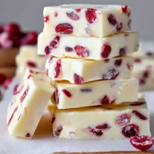 White Chocolate Cranberry Fudge Recipe – Sweet Holiday Dessert