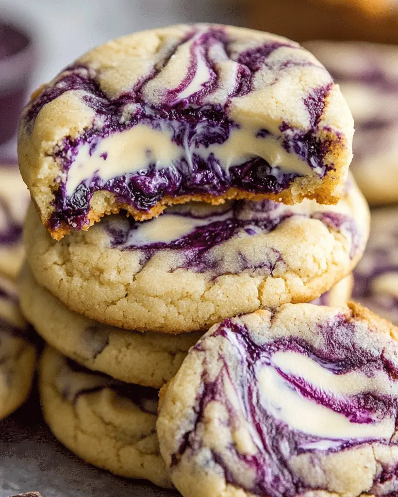 Easy Blueberry Cheesecake Swirl Cookie Recipe