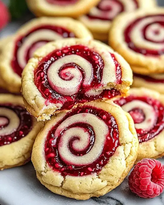 Raspberry Swirl Shortbread Cookies Recipe - Perfect Dessert Idea