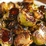 Honey Balsamic Brussels Sprouts - Easy and Healthy Recipe