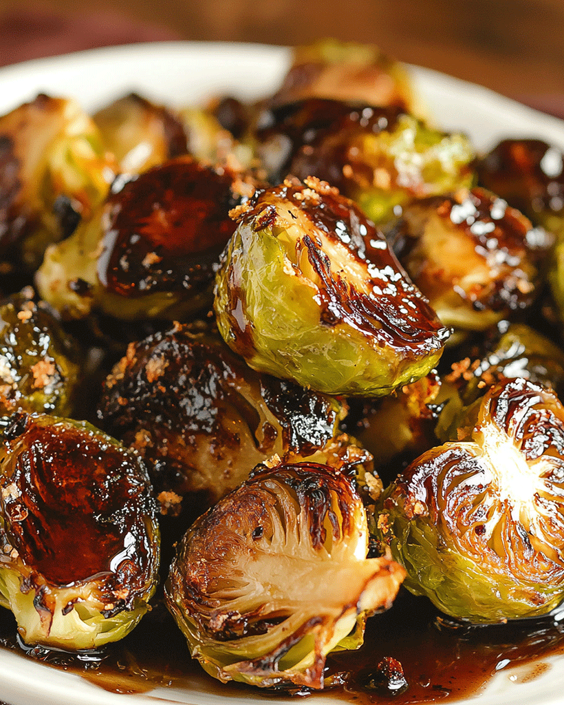 Honey Balsamic Brussels Sprouts - Easy and Healthy Recipe