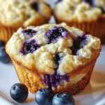 Blueberry Cottage Cheese Muffins - Healthy Breakfast Recipe