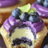 Blueberry Lime Cheesecake Cupcakes Recipe - Easy Dessert