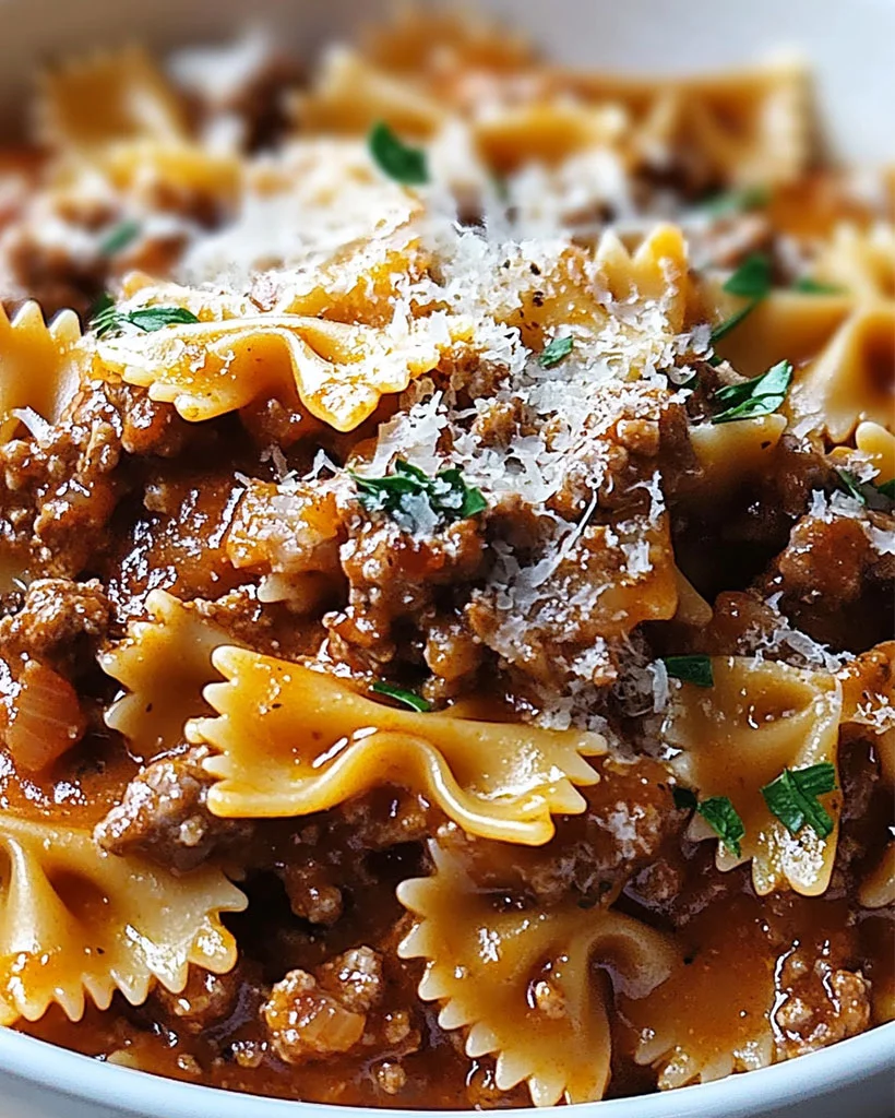 Cheesy Beef and Bowtie Pasta – Easy Family Dinner Recipe