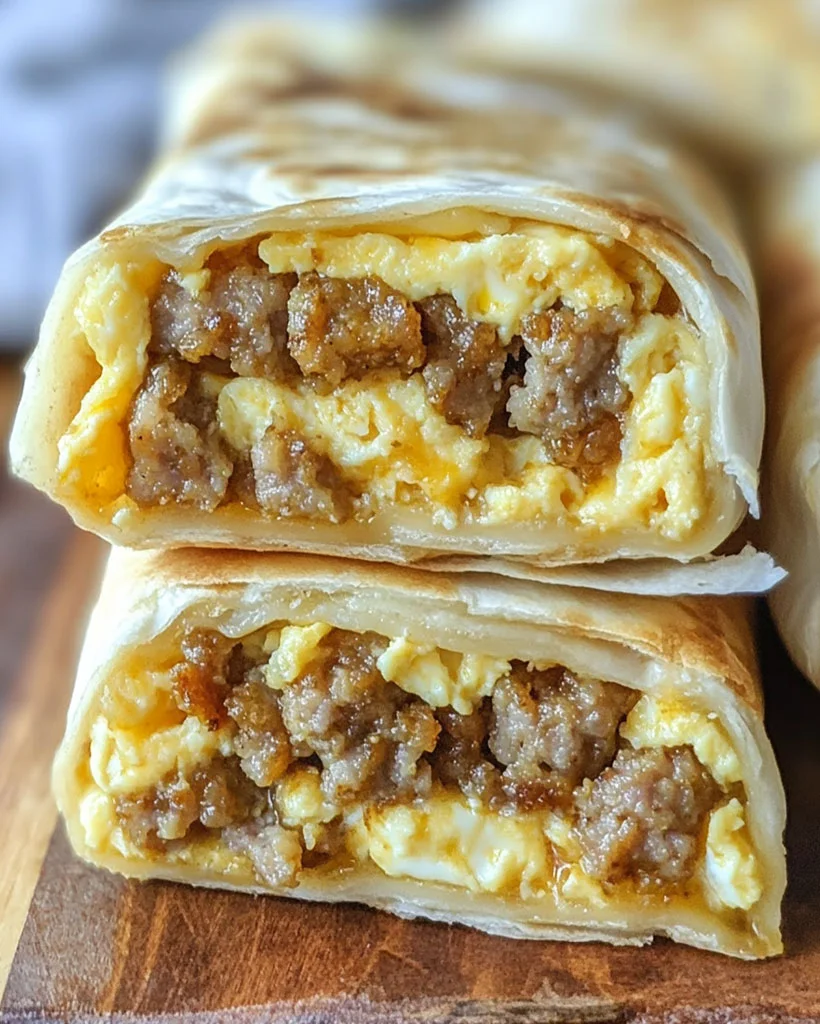 Cheesy Sausage and Egg Wraps – Easy Breakfast Recipe