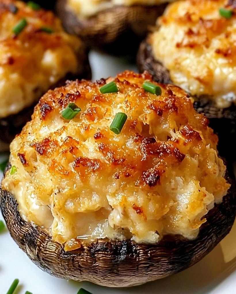 Creamy Crab Stuffed Mushrooms – Easy Party Appetizer