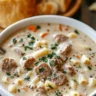 creamy Parmesan Italian Sausage Ditalini soup