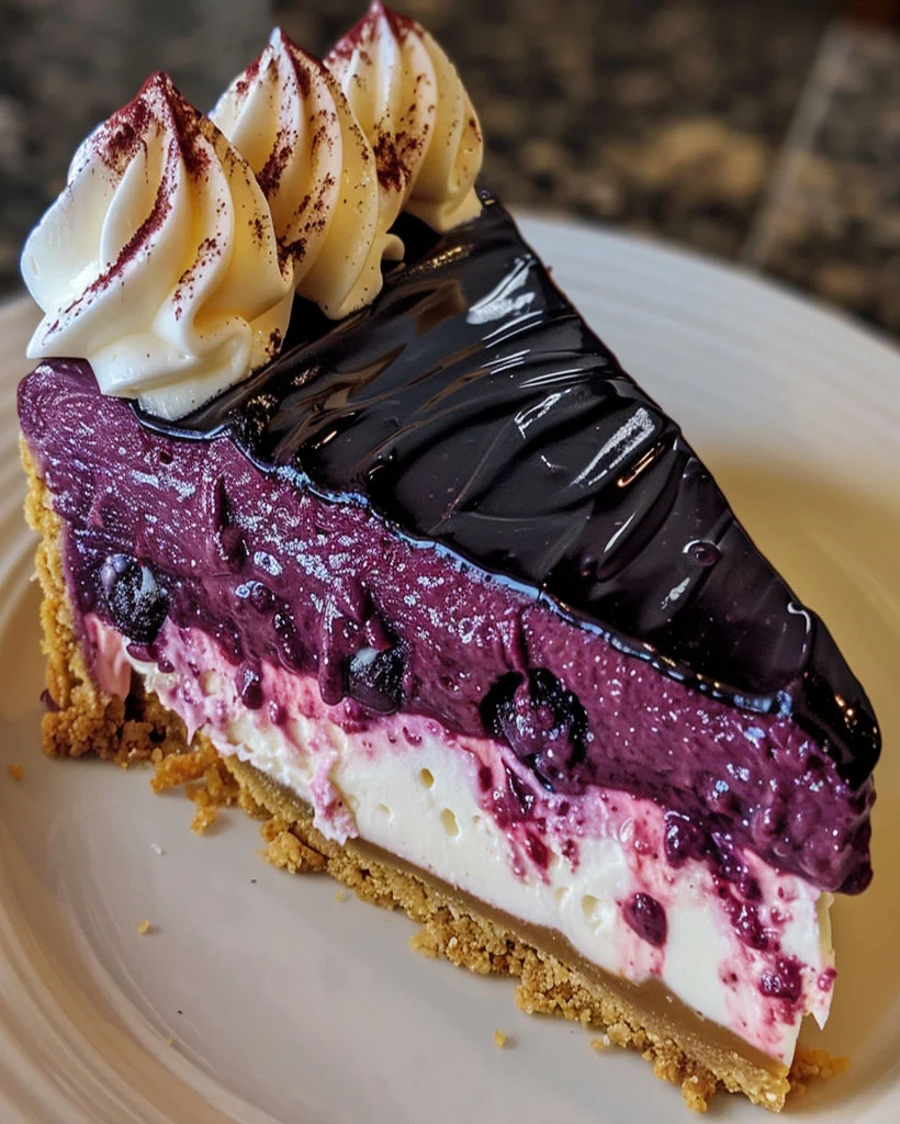 Easy Blueberry Velvet Cheesecake Recipe – Perfect Dessert