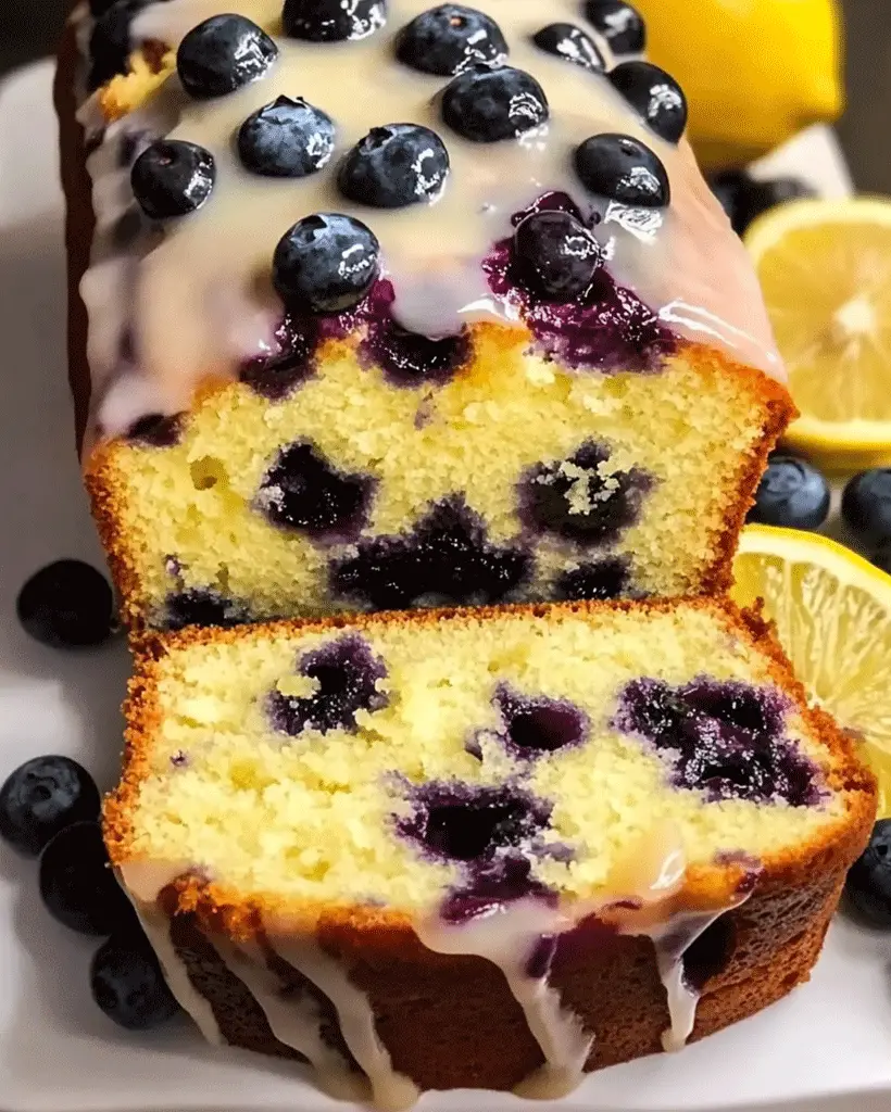 Luscious Lemon Blueberry Pound Cake Recipe - Easy Dessert