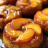 Peach Upside-Down Mini Cakes | Easy Dessert Recipe