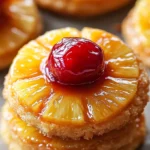 Mini Pineapple Upside-Down Cookies – Easy Dessert Recipe