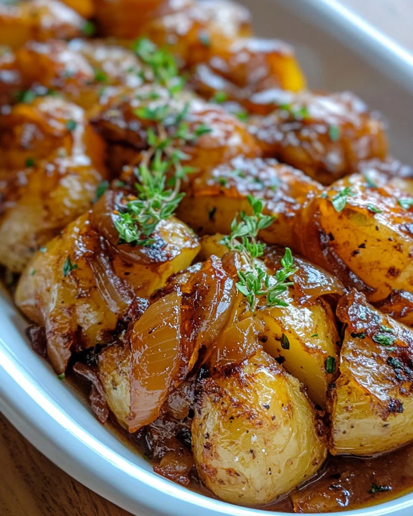 Easy French Onion Potato Bake Recipe | Cheesy Comfort Food