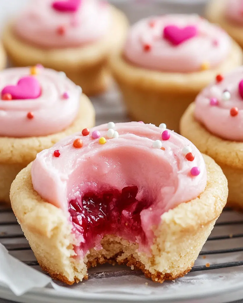 Elegant Strawberry Sugar Cookie Cups