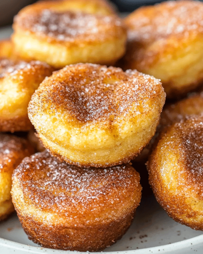 Fluffy Cinnamon Sugar Muffin Bites - Easy Sweet Treat