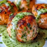 Salmon Balls with Creamy Avocado Sauce: Healthy Dinner Ideas