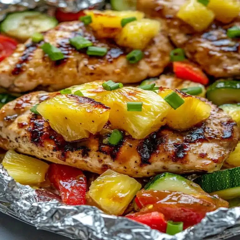 Teriyaki Chicken and Pineapple Foil Packets