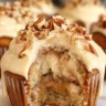 Banana Cinnamon Pecan Cupcakes with Cream Cheese Frosting