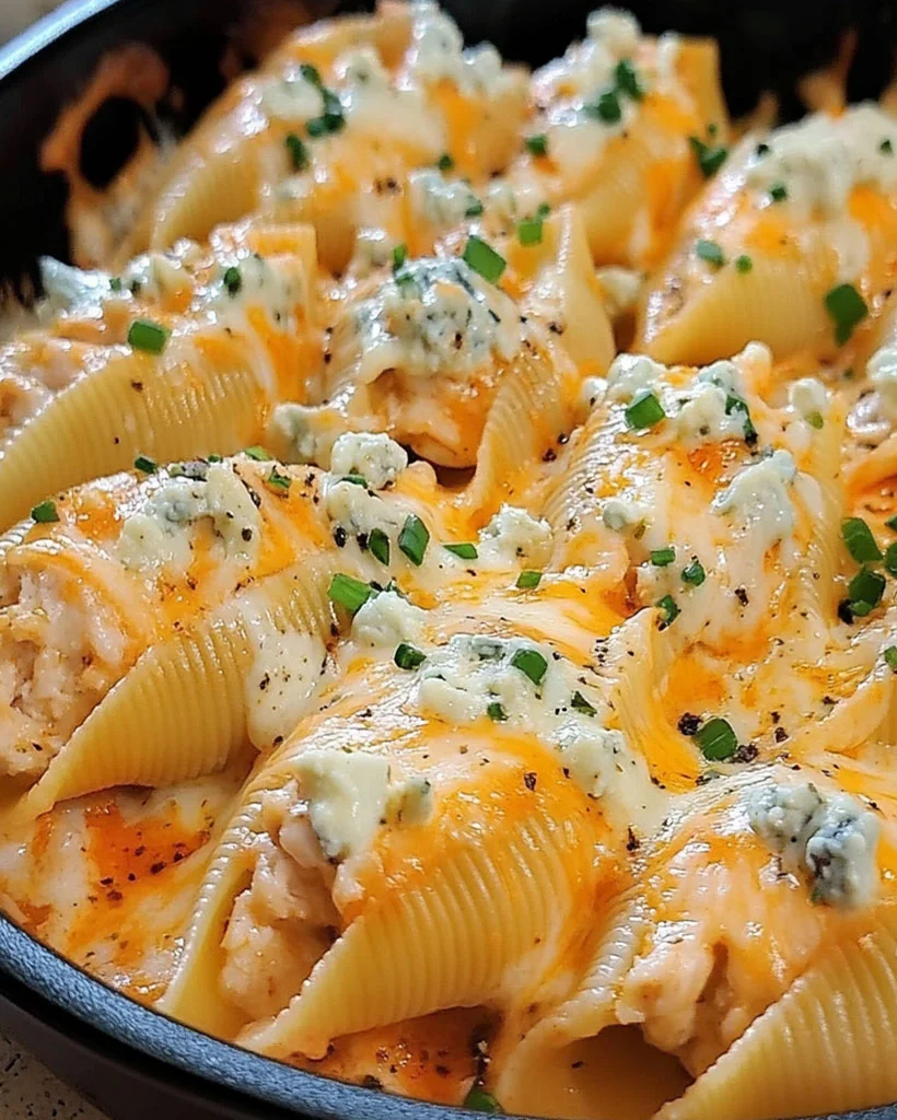 Buffalo Chicken Pasta Shells – Easy Cheesy Dinner Recipe