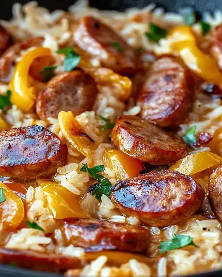 Cajun Sausage and Rice Skillet – A Flavor-Packed One-Pan Dinner