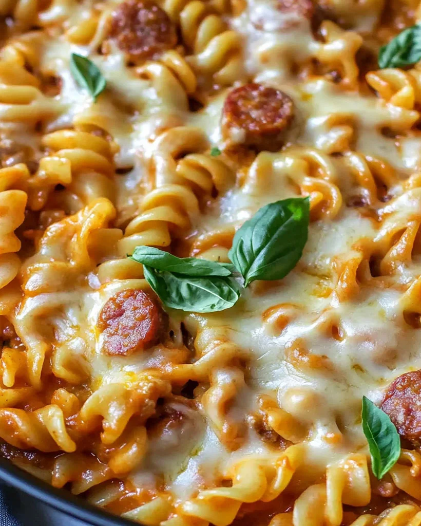 One Pot Cheesy Sausage Pasta – Best Easy Dinner Recipe