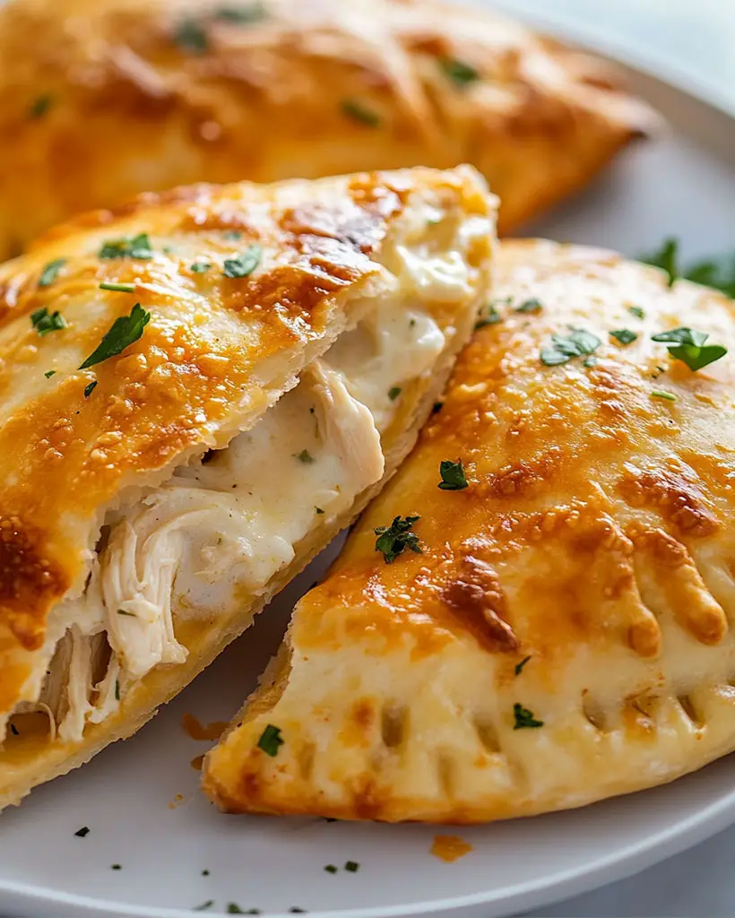 Chicken Alfredo Air Fryer Calzones – Easy Dinner Recipe