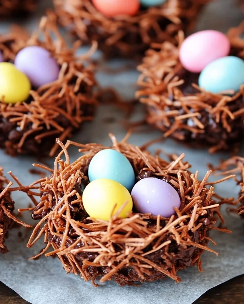 Easy No-Bake Chocolate Easter Nests – Best Easter Dessert Recipe