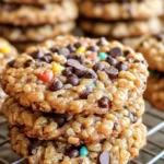 Crispy Rice Chocolate Chips Cookies Recipe | Easy Dessert Treat