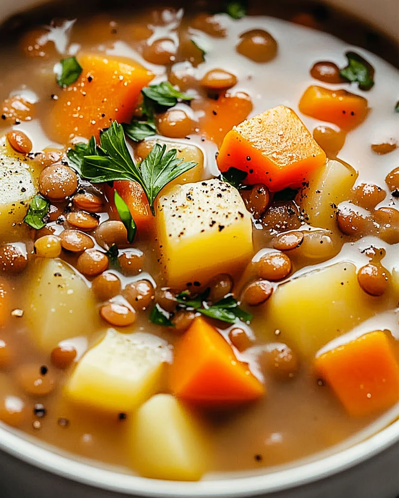 Hearty Lentil and Potato Soup – Easy Vegan Dinner Recipe