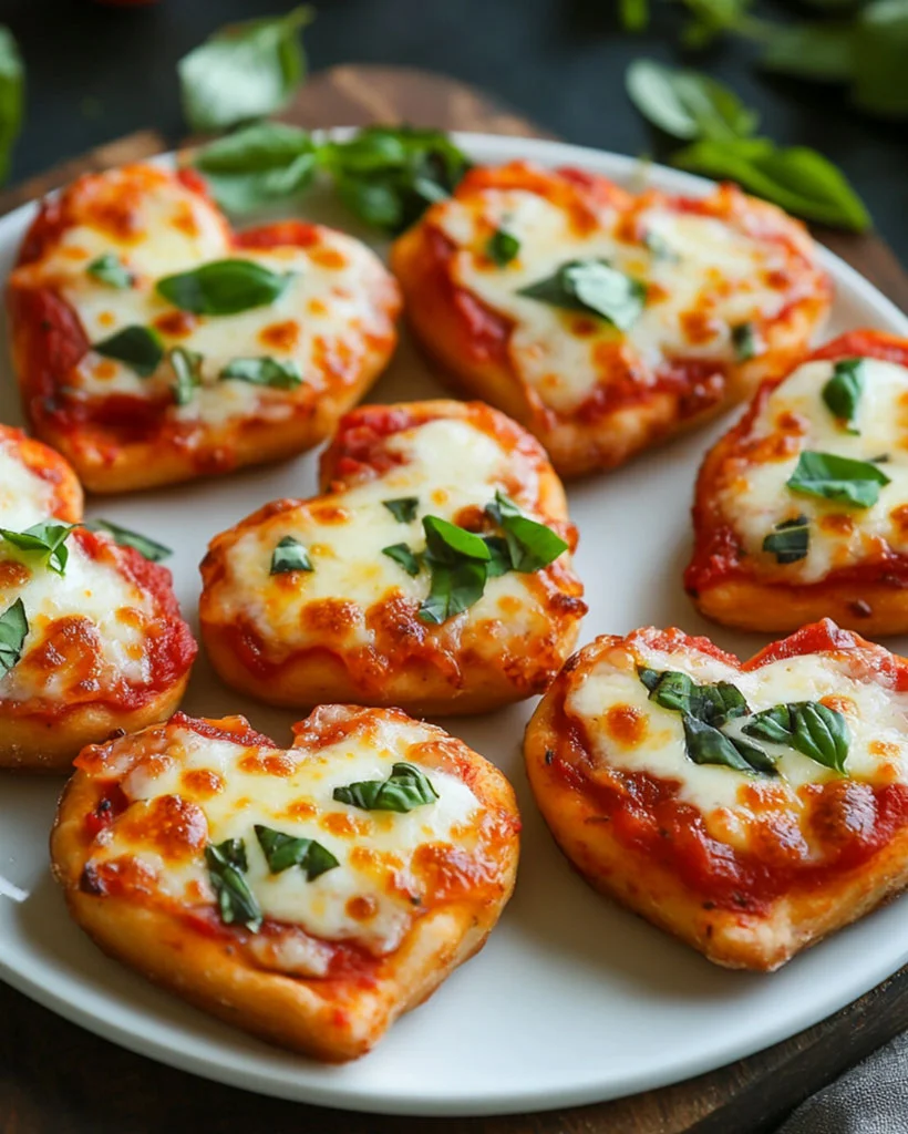 Heart-Shaped Mini Pizzas Recipe – Best Romantic Dinner