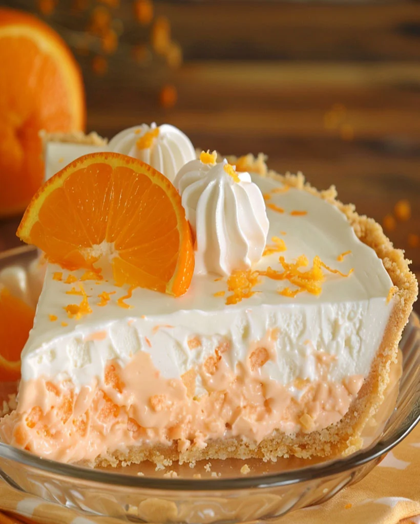 No-Bake Orange Creamsicle Pie – Easy Homemade Dessert