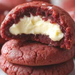 Red Velvet Cheesecake Stuffed Cookies Recipe | Easy Dessert