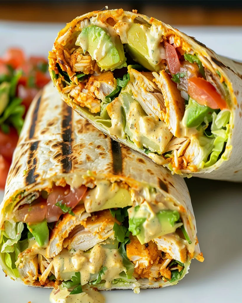 Cheesy Chicken Avocado Wrap – Best Lunch & Dinner Idea