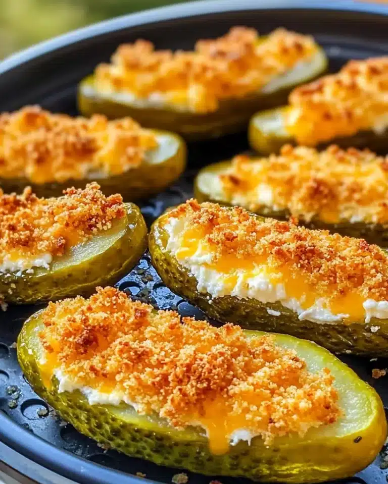 Air Fryer Stuffed Pickles – Easy Keto Snack & Appetizer
